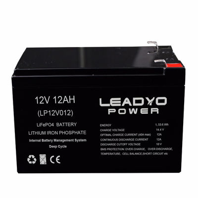 ซื้อ แบตเตอรี่ Lifepo4 Deep Cycle แบบชาร์จไฟได้, แบตเตอรี่ลิเธียมไอออน 12V 10ah 12ah การผลิตออนไลน์