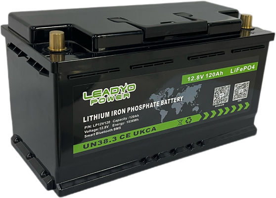 ซื้อ DIN L4 L5 12V 100Ah 120Ah Lifepo4 LFP Bluetooth App แบตเตอรี่ลิเธียมเหล็กสำหรับเก็บพลังงานแสงอาทิตย์ การผลิตออนไลน์