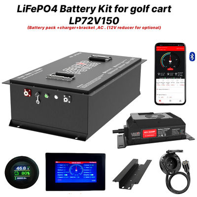 ซื้อ 72V 150Ah 76.8V LiFePO4 กอล์ฟการ์ท แบตเตอรี่แปลงชุด 5 ปีการรับประกัน การผลิตออนไลน์