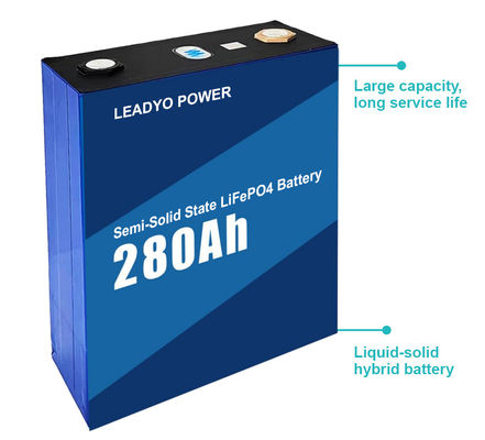 ซื้อ เซลล์แบตเตอรี่ลิเธียมปริซึม LiFePO4 แบบกึ่งของแข็ง 3.2V 280Ah การผลิตออนไลน์