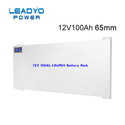 LEADYO Slimline แบตเตอรี่ลิเธียมรอบลึก 12V 100Ah เปลี่ยนแบตเตอรี่ AGM Caravan