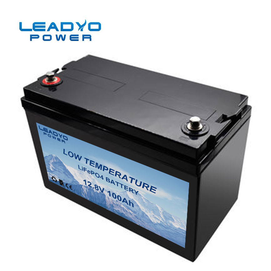 Smart Bluetooth 12V 100Ah LifePO4 Battery Self Heating For RV Marine