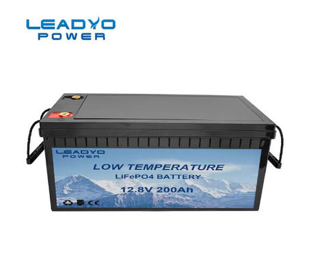 ราคาดี แบตเตอรี่รถพ่วง RV ลิเธียมไอออนอุณหภูมิต่ำแบบชาร์จไฟได้ 12V 200Ah LiFePO4 แบตเตอรี่พร้อมฟังก์ชั่นทำความร้อนด้วยตนเอง ออนไลน์