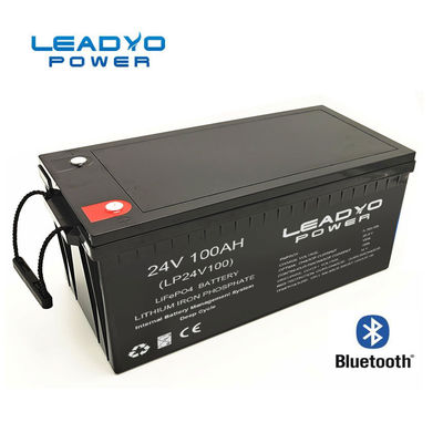 ราคาดี แบตเตอรี่ลิเธียมไอออนแบบสมาร์ท 24v 100Ah Deep Cycle Lifepo4 แบตเตอรี่สำหรับเรือยอทช์พร้อม Bluetooth ออนไลน์