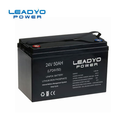 เครื่องทำความสะอาดพื้น Smart LiFePO4 แบตเตอรี่ 24V 50Ah น้ำหนักเบา