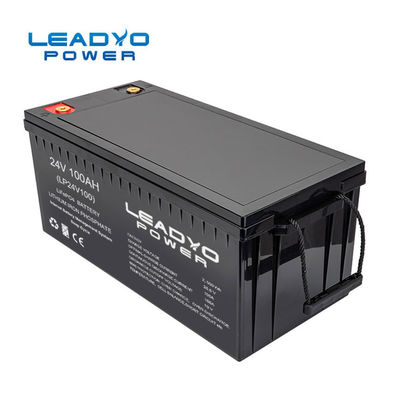 แบตเตอรี่ลิเธียมไอออน Bluetooth 24V 100ah LiFeP04 กันน้ำสำหรับ E Boat Yachts