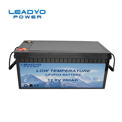ไฟ 12V 200Ah แบตเตอรี่ลิเธียม RV บ้านแบตเตอรี่ LiFePo4 Camper Trailer Battery